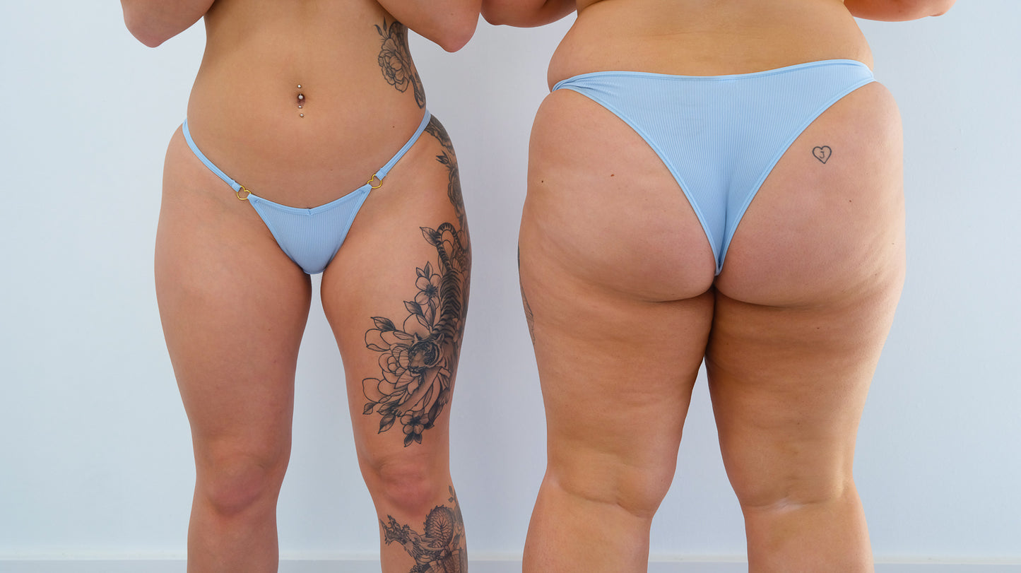 BCA HEART THONG - BLUE