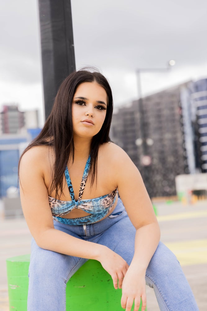 Blue Leopard Crop