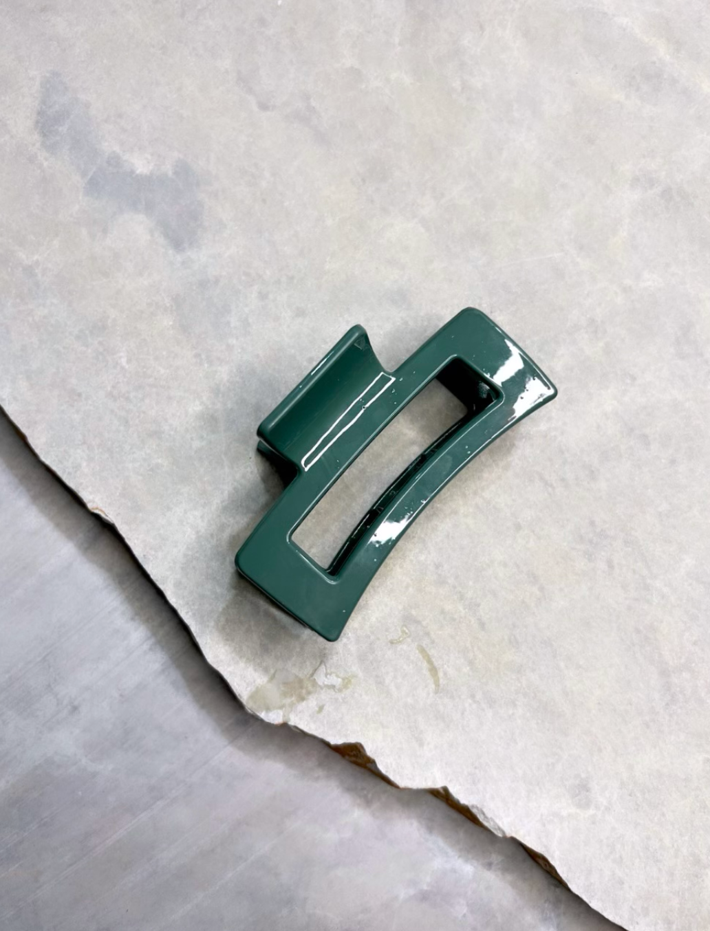 Tilly Hair Claw - Forest Green