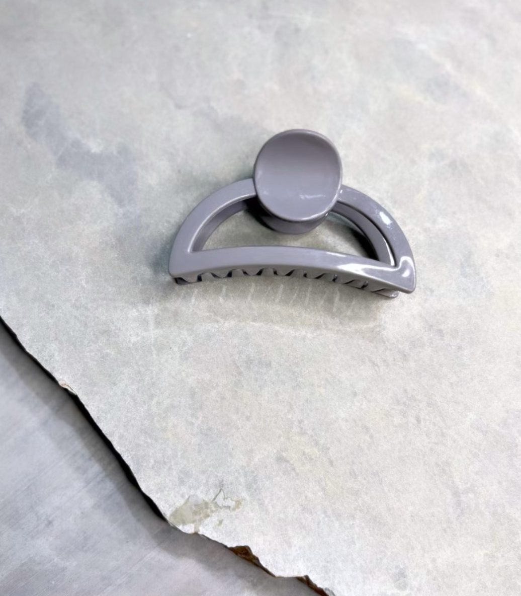 Alyssa Hair Claw - Grey